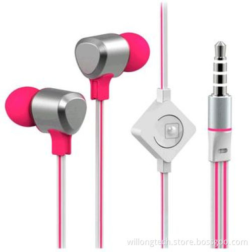 3.5mm Jack Microphone Earphone with Double Color Wired, for iPod/iPad
